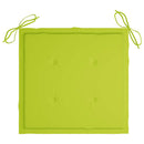 vidaXL 6 db összecsukható tömör tíkfa kerti szék párnával