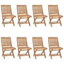 vidaXL 8 db összecsukható tömör tíkfa kerti szék párnával