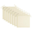 vidaXL 8 db tömör tíkfa kerti szék krémszínű párnákkal