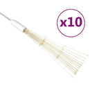 vidaXL 10 db karácsonyi meleg fehér tűzijátéklámpa 1400 LED-del 20 cm