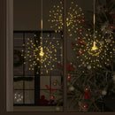 vidaXL 10 db karácsonyi meleg fehér tűzijátéklámpa 1400 LED-del 20 cm