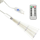 vidaXL kültéri karácsonyi világoskék tűzijátéklámpa 140 LED-del 20 cm