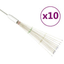 vidaXL 10 db karácsonyi többszínű tűzijátéklámpa 1400 LED-del 20 cm