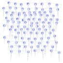 vidaXL 40 db akril kék karácsonyi jégcsaplámpa távirányítóval