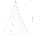 vidaXL fémhorgos fali fa 720 meleg fehér LED-del 5 m