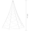 vidaXL fémhorgos fali fa 720 kék LED-del 5 m