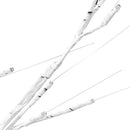 vidaXL 200 LED-es bel-/kültéri meleg fehér fűzfa karácsonyfa 2,2 m