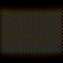 vidaXL színes kültéri hálós karácsonyi világítás 544 LED-del 4 x 4 m