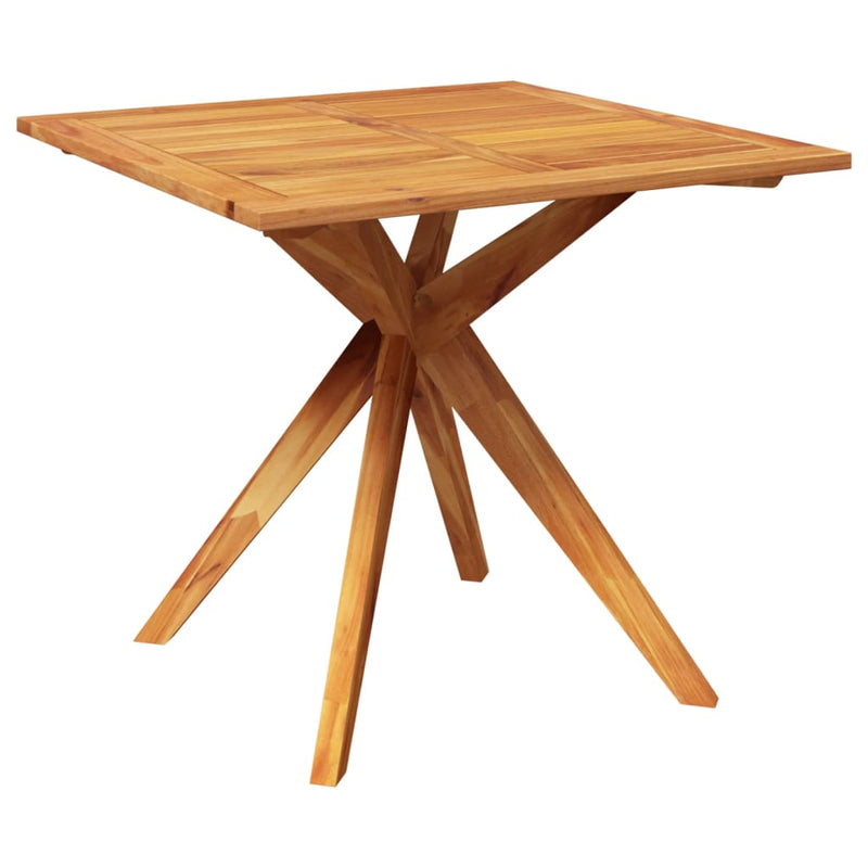 vidaXL tömör akácfa kerti asztal 85 x 85 x 75 cm
