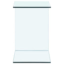 vidaXL edzett üveg kisasztal 40 x 40 x 60 cm