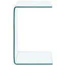 vidaXL edzett üveg kisasztal 40 x 40 x 60 cm