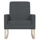 vidaXL sötétszürke szövet hintaszék