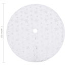 vidaXL luxus karácsonyfa szoknya fehér műszőrme 122 cm