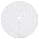 vidaXL luxus karácsonyfa szoknya fehér műszőrme 150 cm