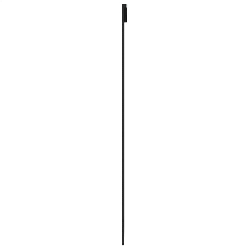 vidaXL fekete ESG üveg és alumínium tolóajtó 3 paneles 76 x 205 cm