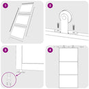 vidaXL fekete ESG üveg és alumínium tolóajtó 102 x 205 cm