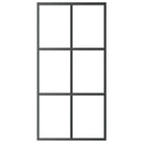 vidaXL fekete ESG üveg és alumínium tolóajtó 102 x 205 cm