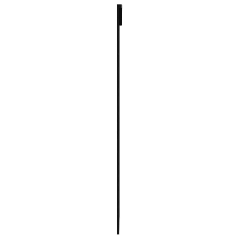 vidaXL fekete ESG üveg és alumínium tolóajtó 102 x 205 cm
