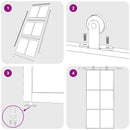 vidaXL fekete ESG üveg és alumínium tolóajtó 102 x 205 cm