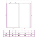 vidaXL fekete ESG üveg és alumínium tolóajtó 102 x 205 cm
