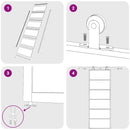 vidaXL fekete ESG üveg és alumínium tolóajtó 76 x 205 cm