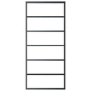 vidaXL fekete ESG üveg és alumínium tolóajtó 90 x 205 cm