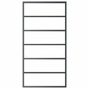 vidaXL fekete ESG üveg és alumínium tolóajtó 102 x 205 cm
