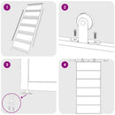 vidaXL fekete ESG üveg és alumínium tolóajtó 102 x 205 cm