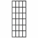 vidaXL fekete ESG üveg és alumínium tolóajtó 76 x 205 cm