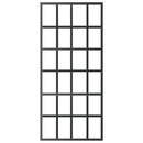 vidaXL fekete ESG üveg és alumínium tolóajtó 90 x 205 cm