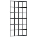 vidaXL fekete ESG üveg és alumínium tolóajtó 102 x 205 cm