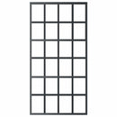 vidaXL fekete ESG üveg és alumínium tolóajtó 102 x 205 cm