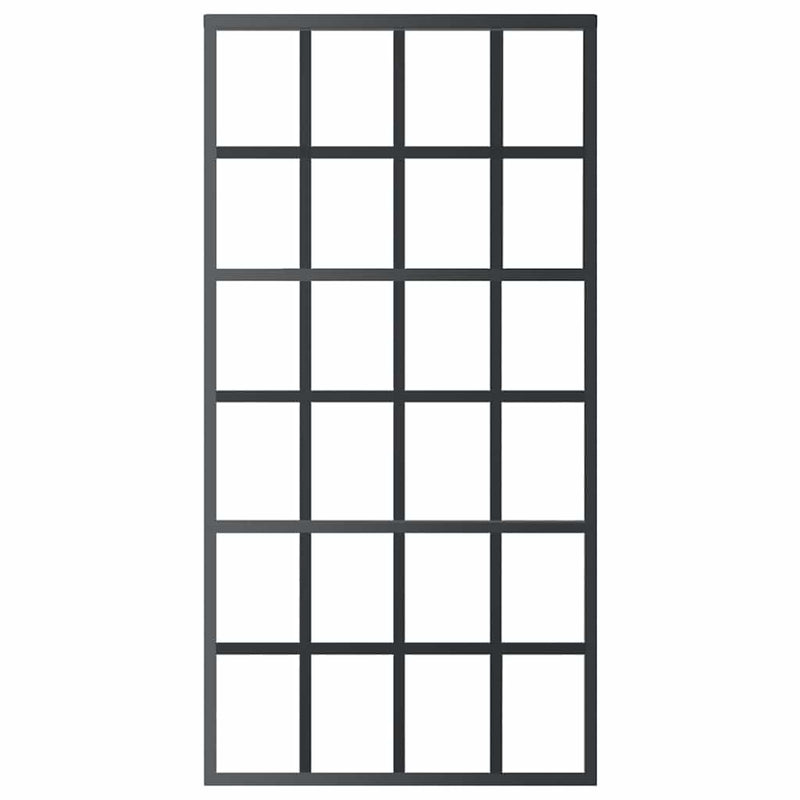 vidaXL fekete ESG üveg és alumínium tolóajtó 102 x 205 cm