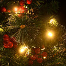 vidaXL 2 db PVC megvilágított ösvény műkarácsonyfa 76 cm