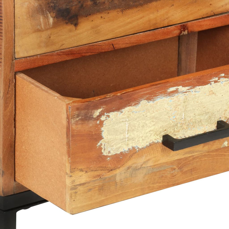 vidaXL tömör újrahasznosított fa tálalószekrény 88 x 30 x 73 cm