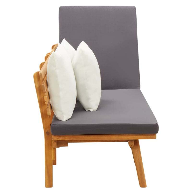 vidaXL tömör akácfa kerti heverő 200 x 65 cm