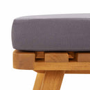 vidaXL 2 személyes tömör akácfa kerti kanapé párnával