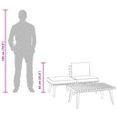 vidaXL 3 részes tömör akácfa kerti ülőgarnitúra párnákkal