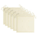 vidaXL 6 db tömör tíkfa kerti szék párnákkal