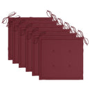 vidaXL 6 db tömör tíkfa kerti szék párnákkal