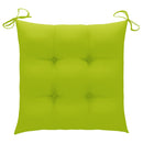 vidaXL 6 db tömör tíkfa kerti szék párnákkal