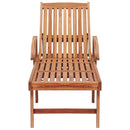 vidaXL 2 db tömör tíkfa napozóágy bézs párnával