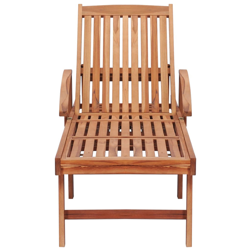 vidaXL 2 db tömör tíkfa napozóágy királykék párnával