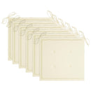 vidaXL 6 db rakásolható tömör tíkfa kerti szék párnákkal