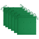 vidaXL 6 db rakásolható tömör tíkfa kerti szék párnákkal