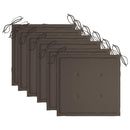 vidaXL 6 db rakásolható tömör tíkfa kerti szék párnákkal