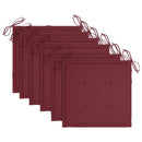 vidaXL 6 db rakásolható tömör tíkfa kerti szék párnákkal