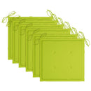 vidaXL 6 db rakásolható tömör tíkfa kerti szék párnákkal