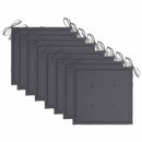 vidaXL 8 db rakásolható tömör tíkfa kerti szék párnákkal