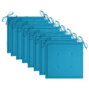 vidaXL 8 db rakásolható tömör tíkfa kerti szék párnákkal